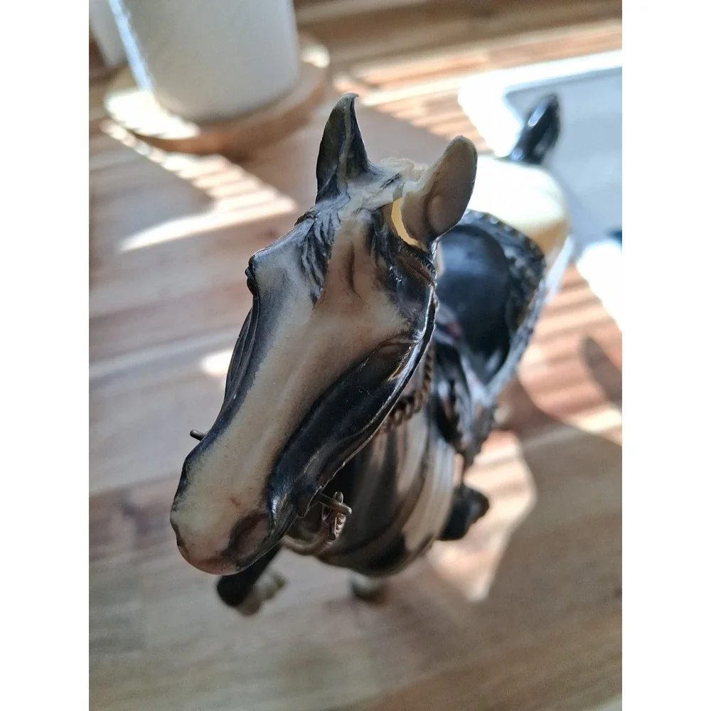 BREYER BLACK TOBIANO PINTO PRANCER GLOSSY FURY HORSE. Read